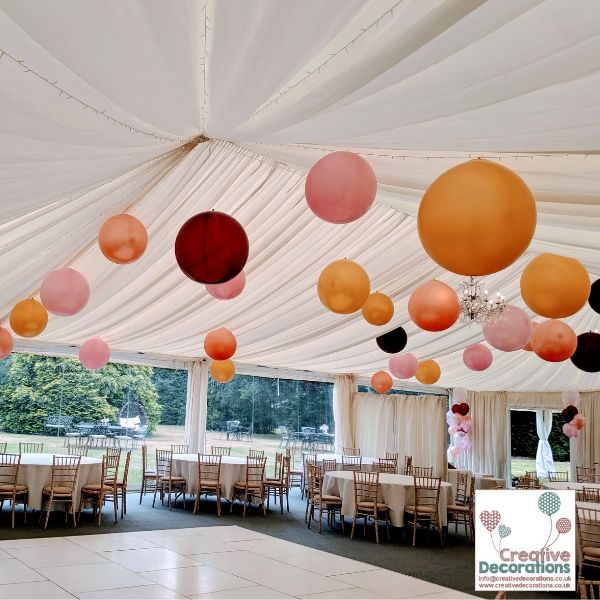 Air filled Hanging Ceiling balloons