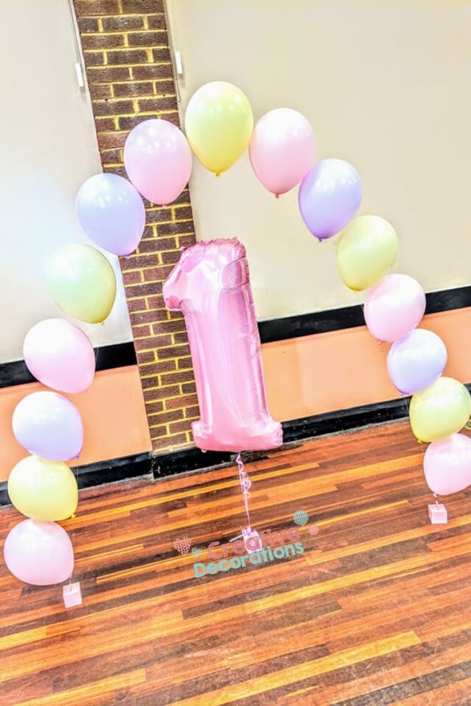 Pastel party -  balloon arch  
