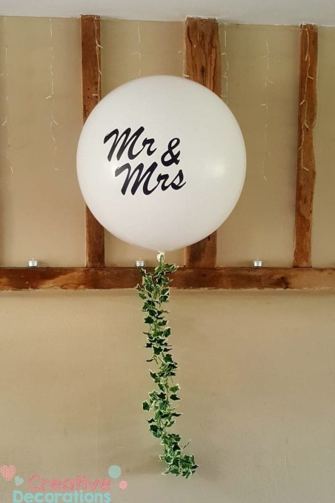 Mr & Mrs Giant wedding balloon 