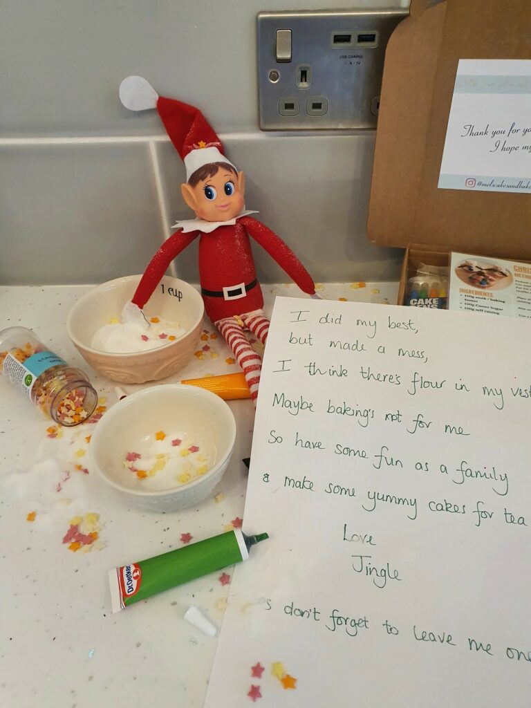 Elf with baking box 