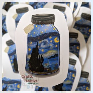 Starry Night Dream Jar Sticker