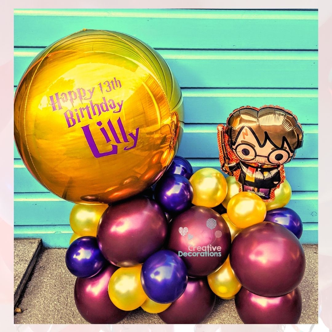 Personalised Harry Potter balloon display