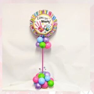 Mothers day foil balloon display