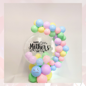Pastel Mothers day bubble display