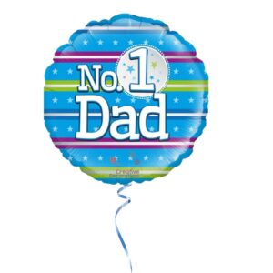 Number 1 dad foil balloon