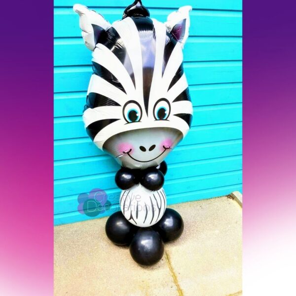 Zebra balloon animal figure