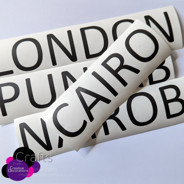 single word vinyl - place names