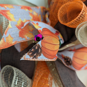 autumn wreath close up