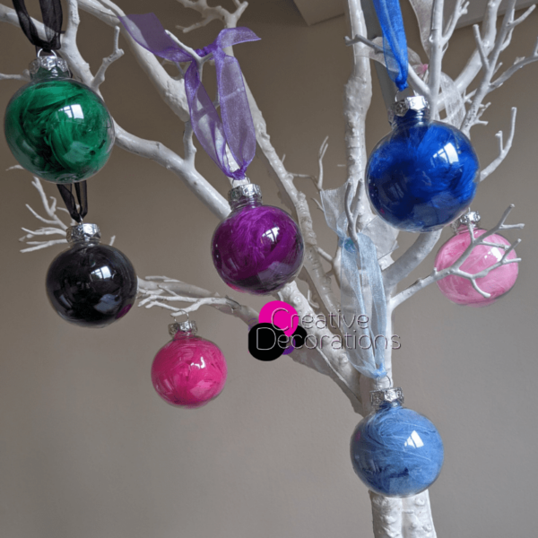Feather Filled Baubles