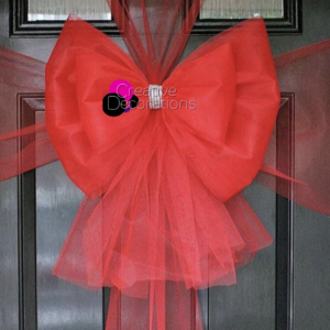 Red Door Bow For Christmas