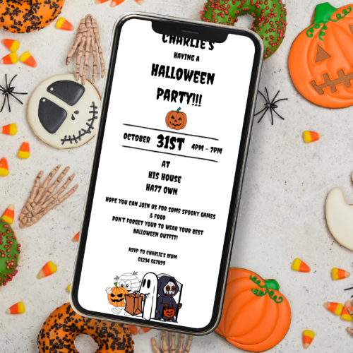 Personalised Halloween Party Invitation