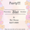 Personalised Pastel Halloween Party Invitation