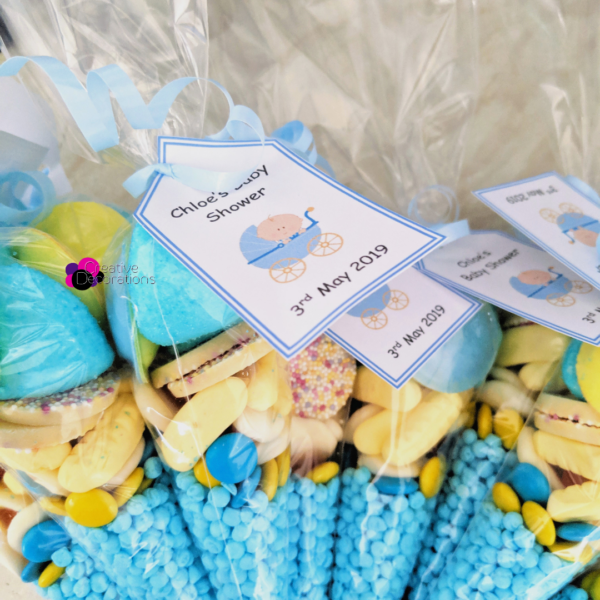 Blue Sweet Cones - Baby Shower Sweet Cones